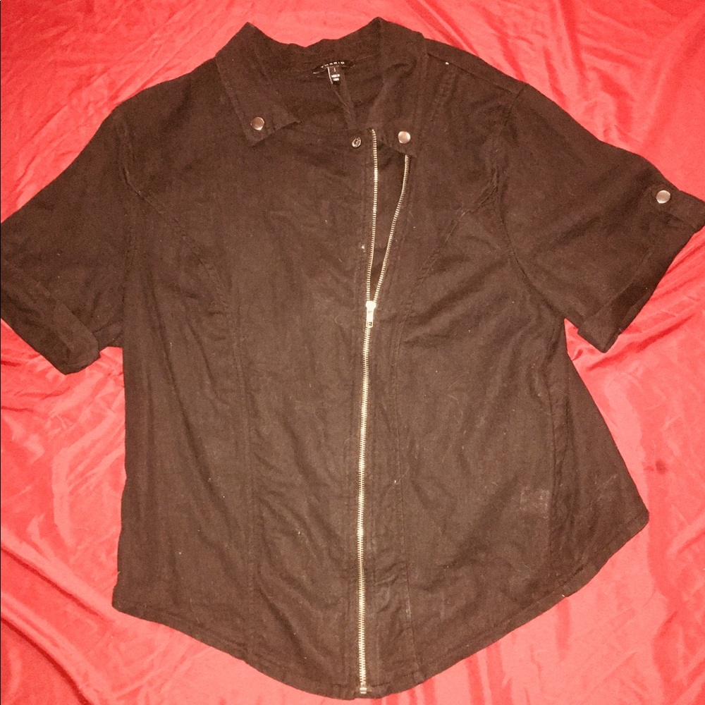 Torrid gothic biker jacket